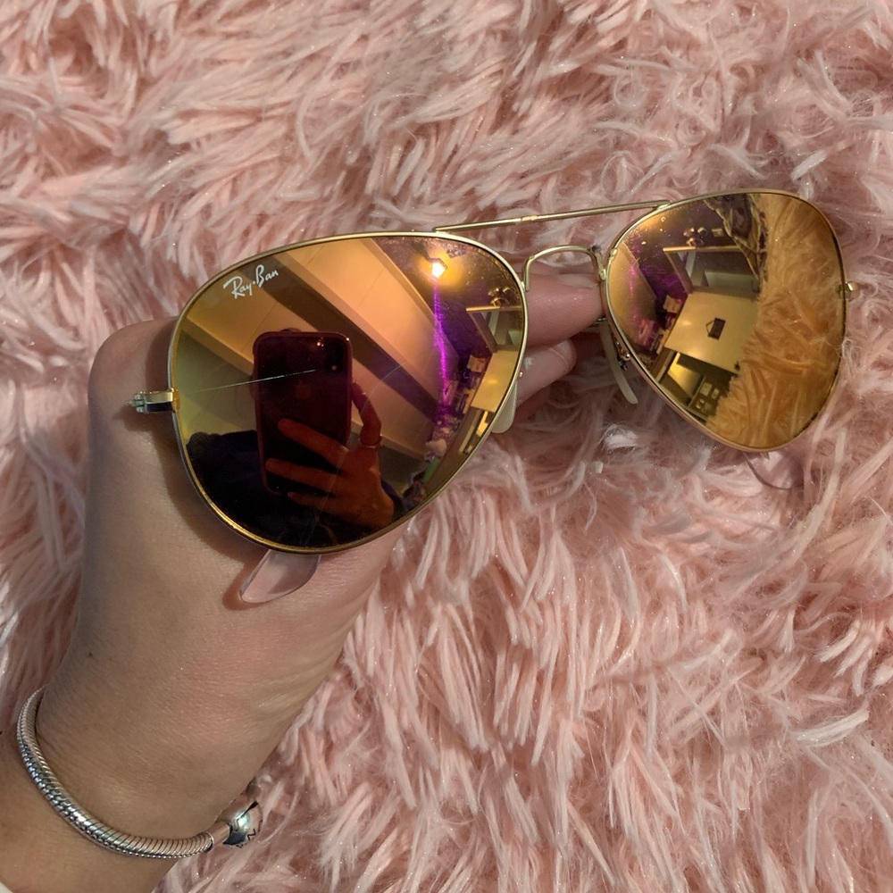 Rose Gold Ray Bans